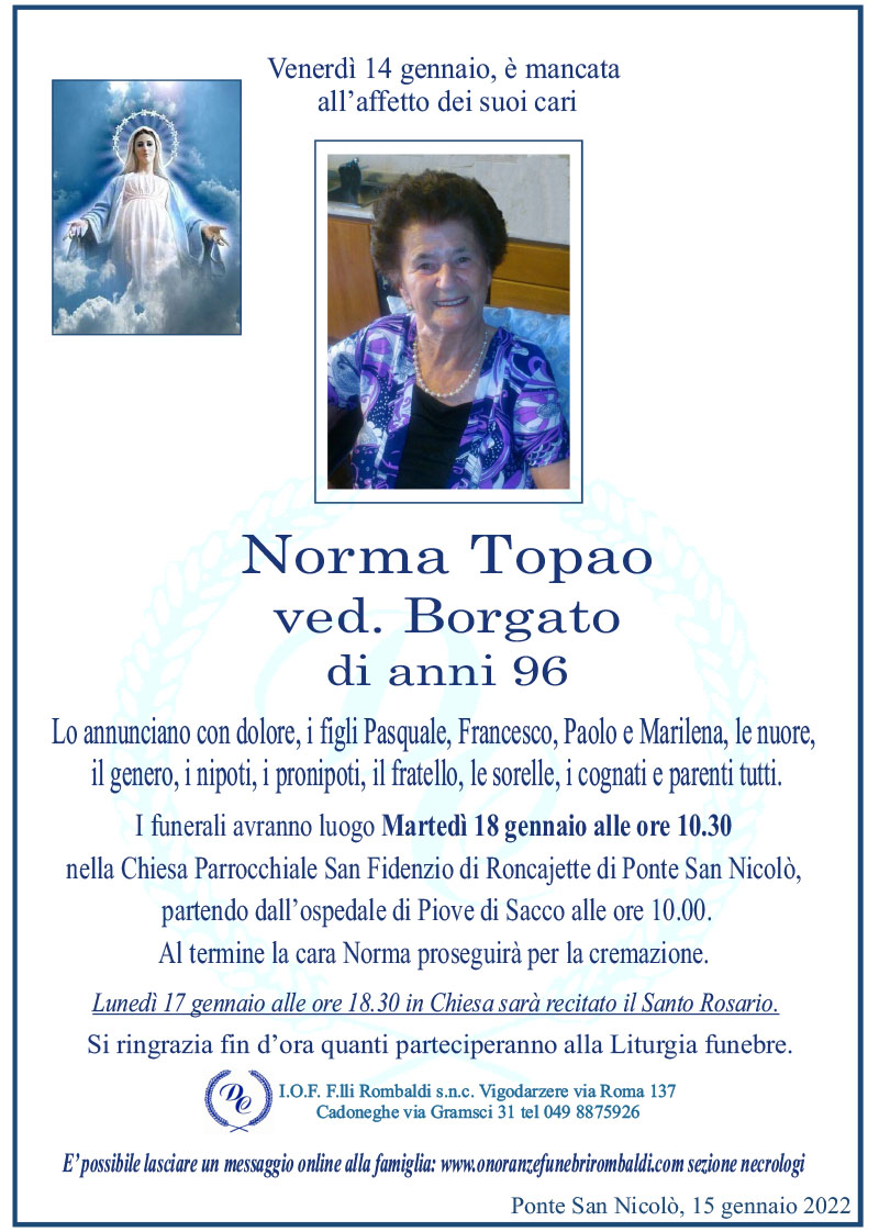 Norma Topao ved. Borgato