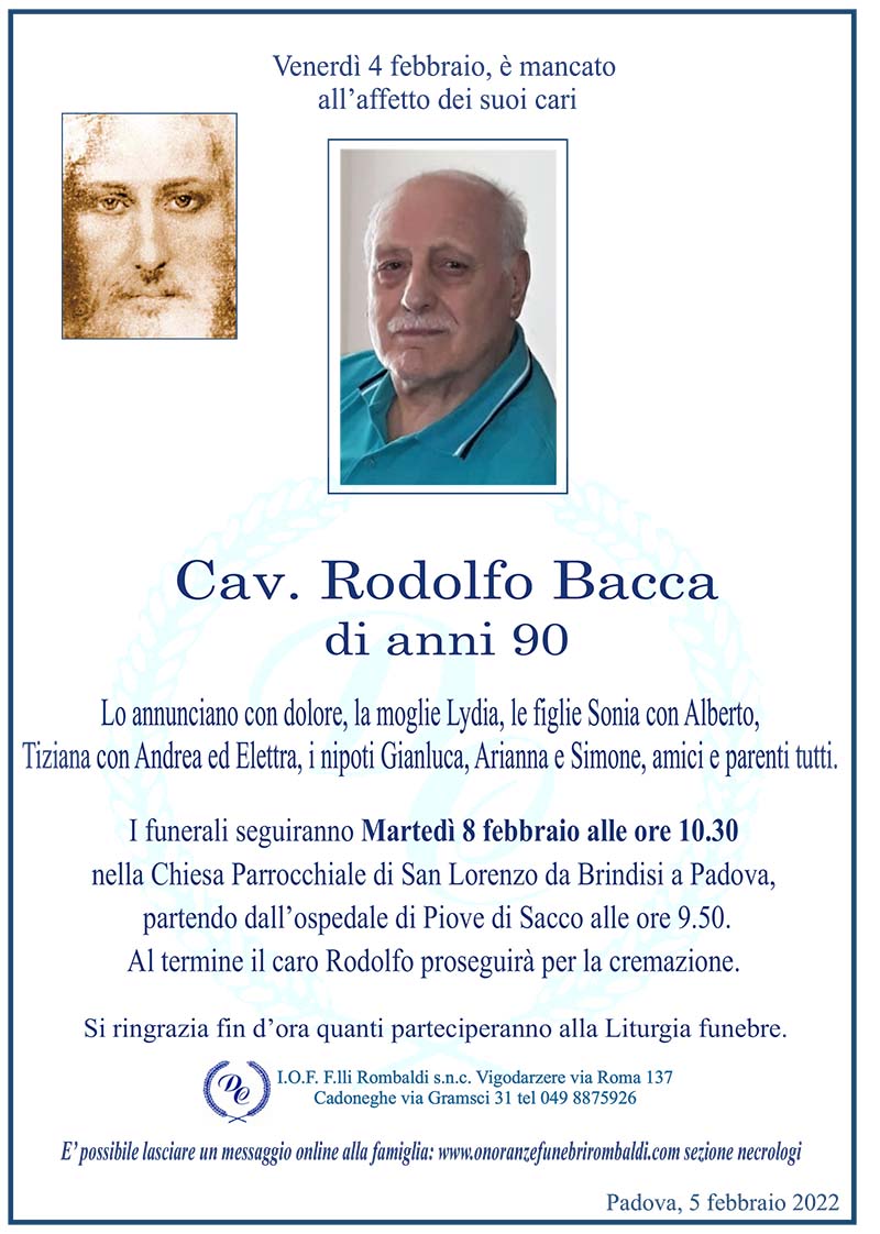 Cav. Rodolfo Bacca