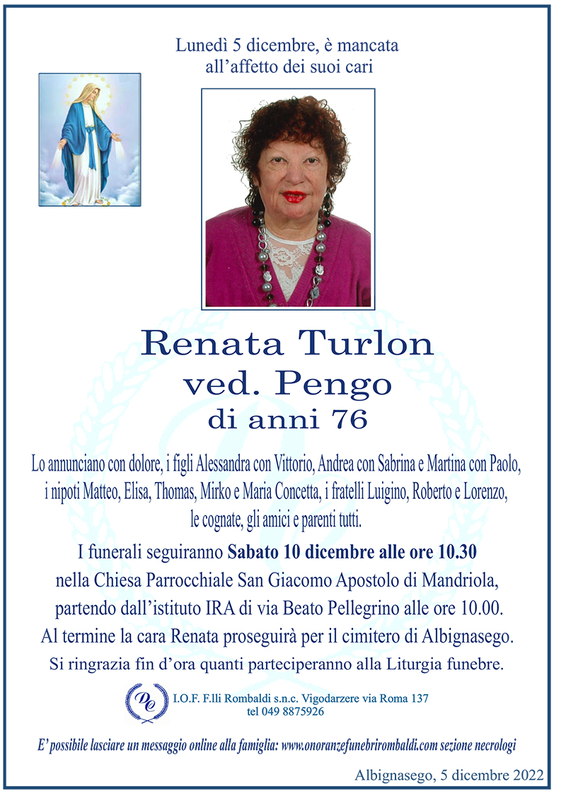 Renata Turlon ved. Pengo